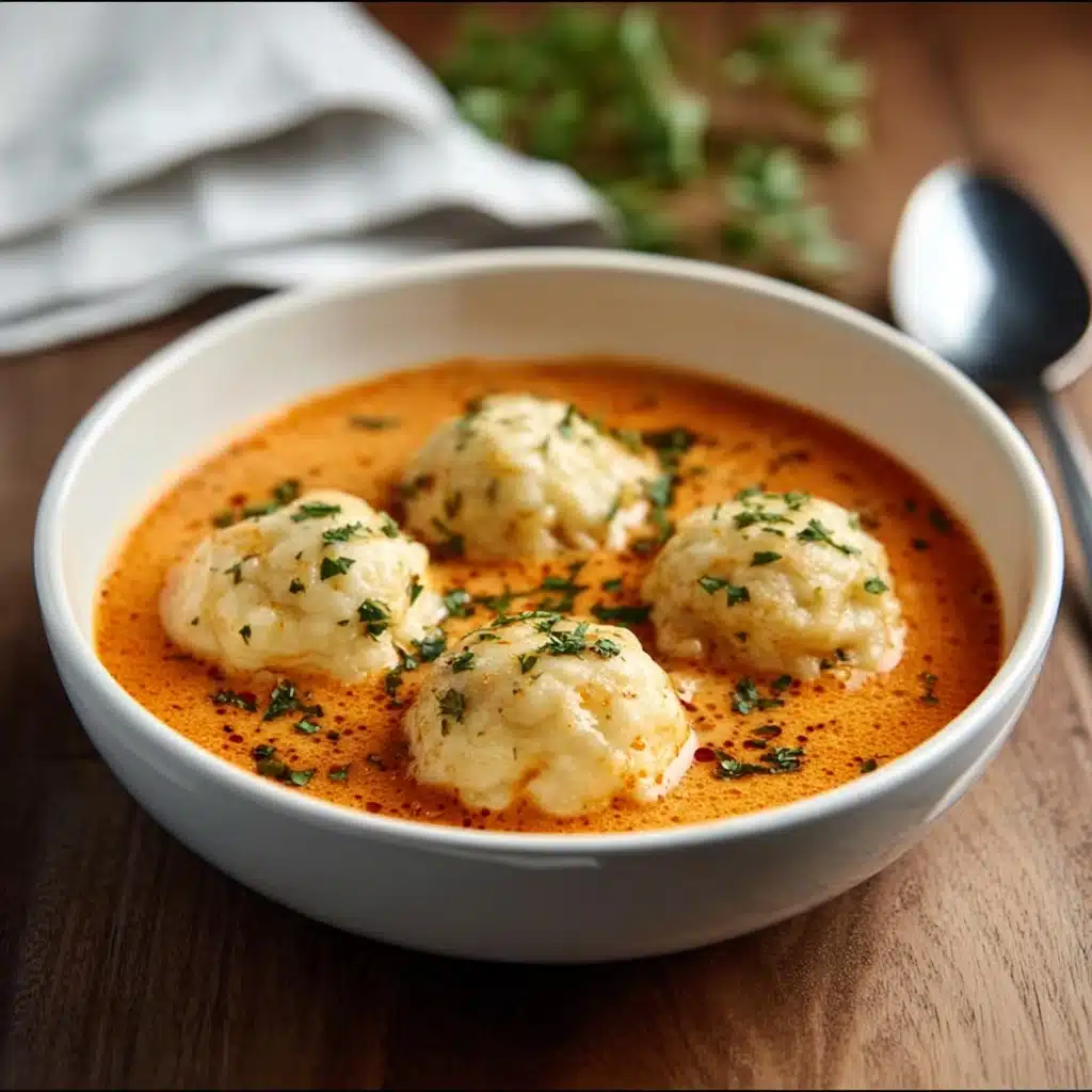 Best Tomato Soup with Cheddar Bay Dumplings Recipe