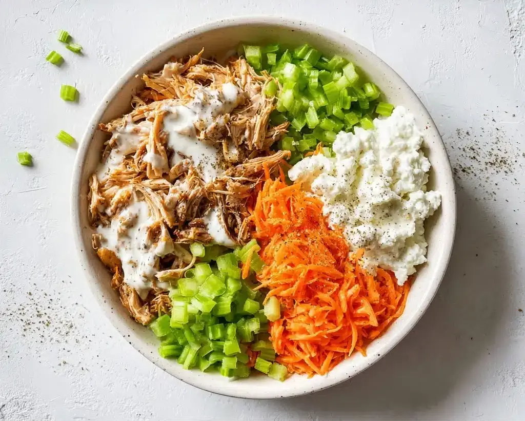 Buffalo Chicken Cottage Cheese Bowl Recipe