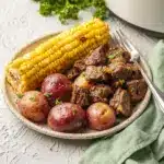 Slow Cooker Steak, Potatoes, and Corn Recipe