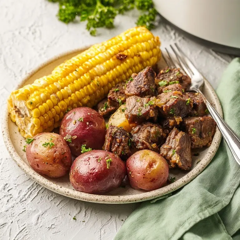 Slow Cooker Steak, Potatoes, and Corn Recipe