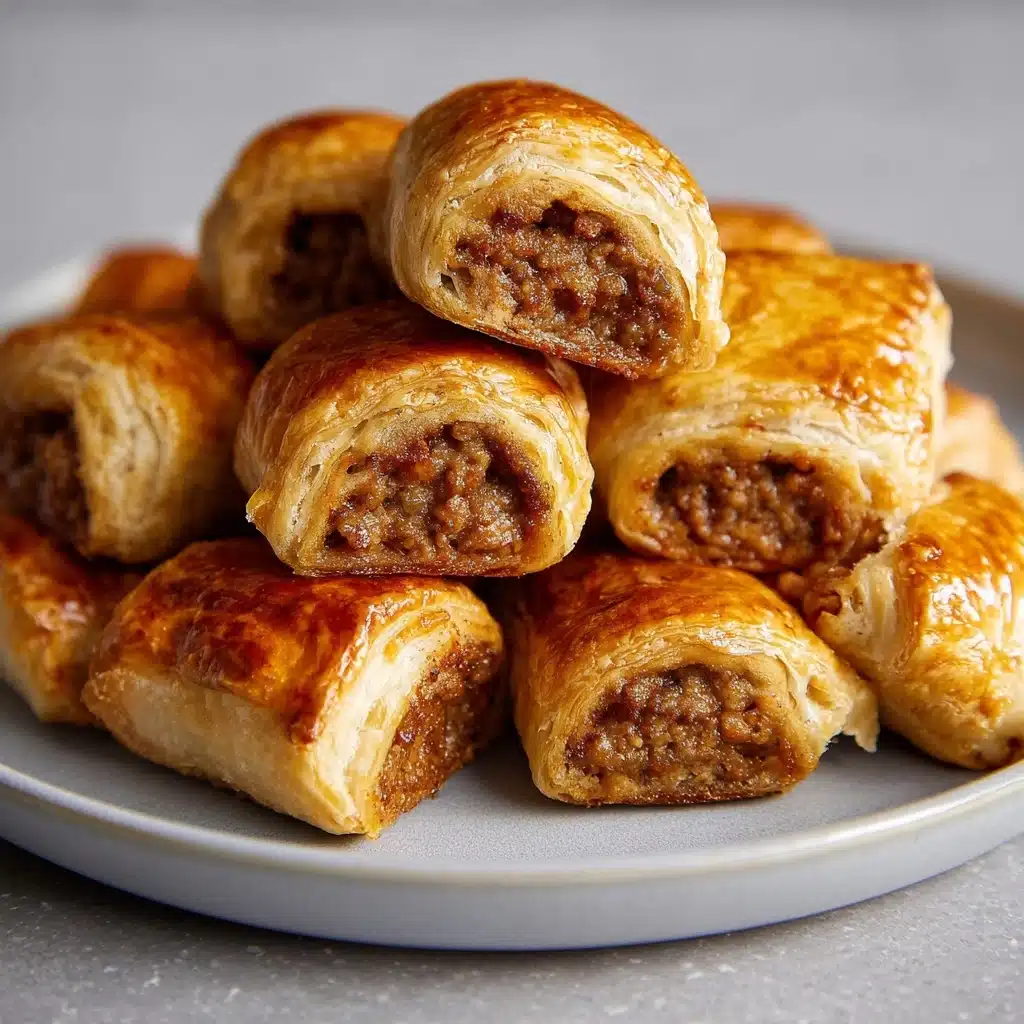 Savory French Onion Sausage Rolls Recipe - Recipe Image