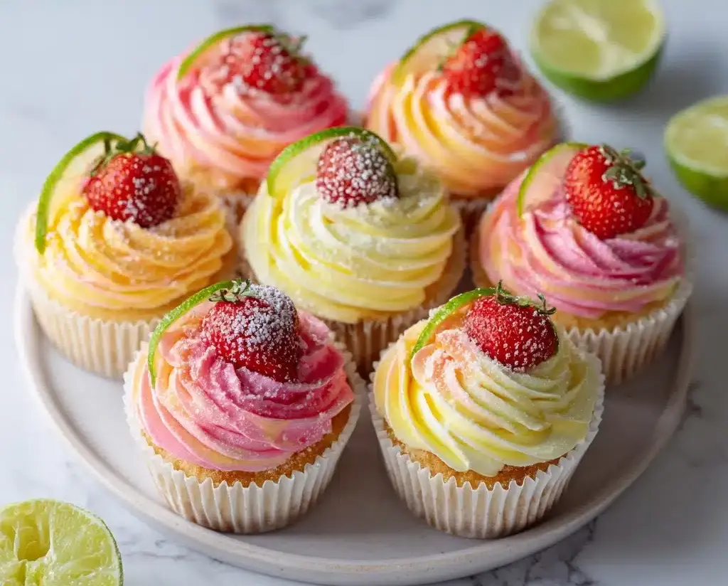Strawberry Mango Margarita Cupcakes Recipe
