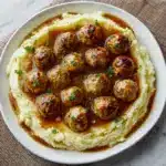 Meatball & Mashed Potato Bake Recipe