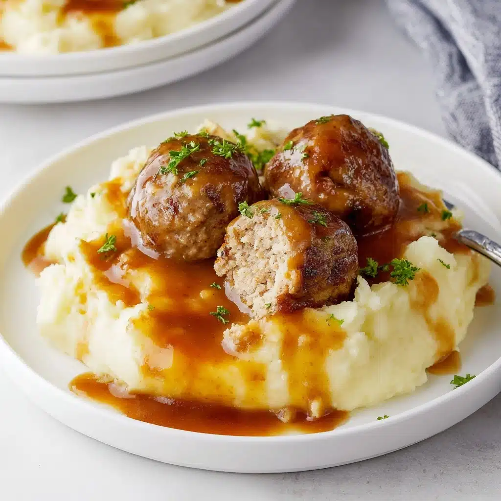 Meatball & Mashed Potato Bake Recipe - Recipe Image