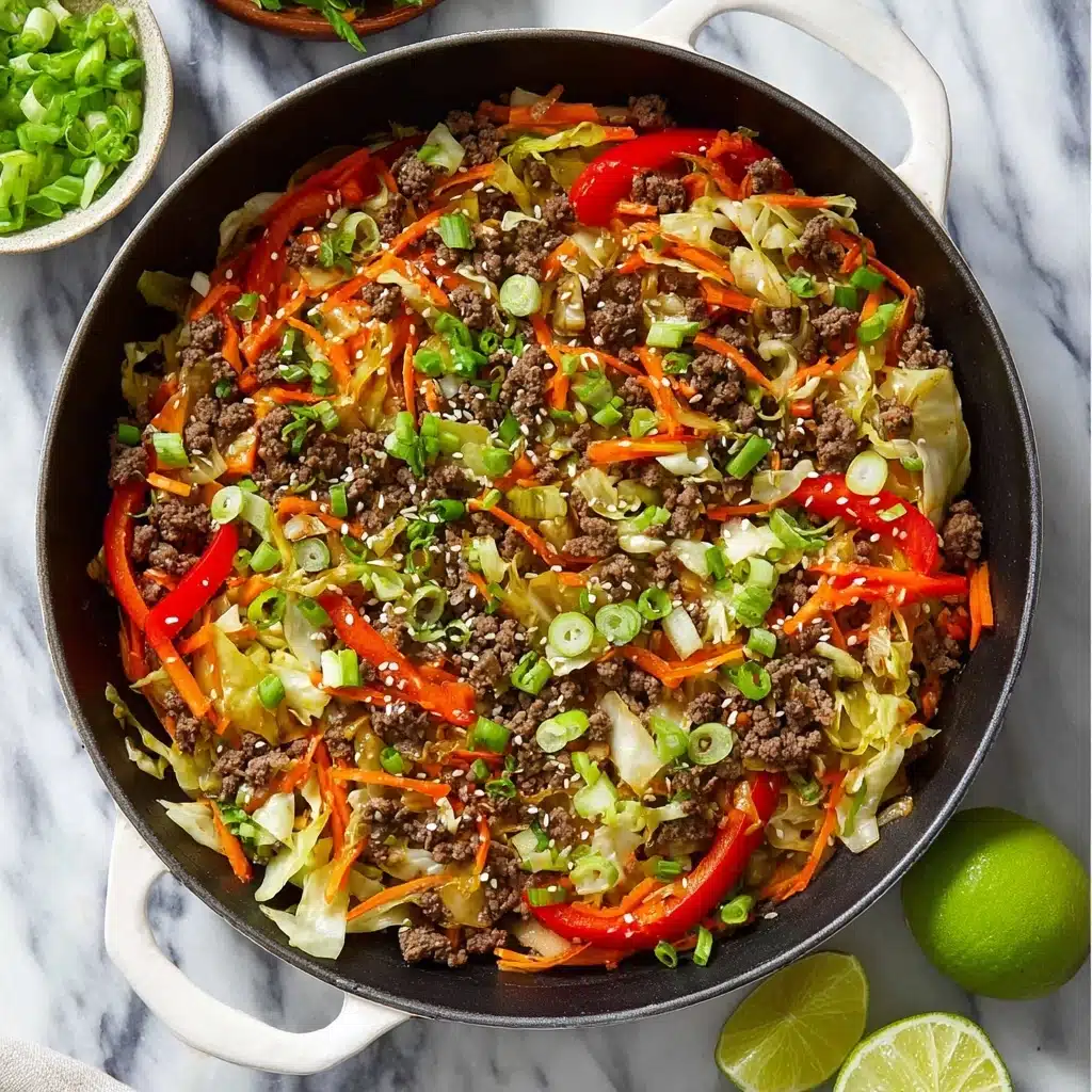 Chinese ground beef and cabbage stir fry Recipe - Recipe Image