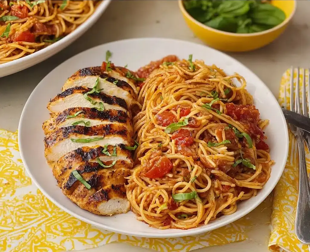 Bruschetta Chicken Pasta Recipe