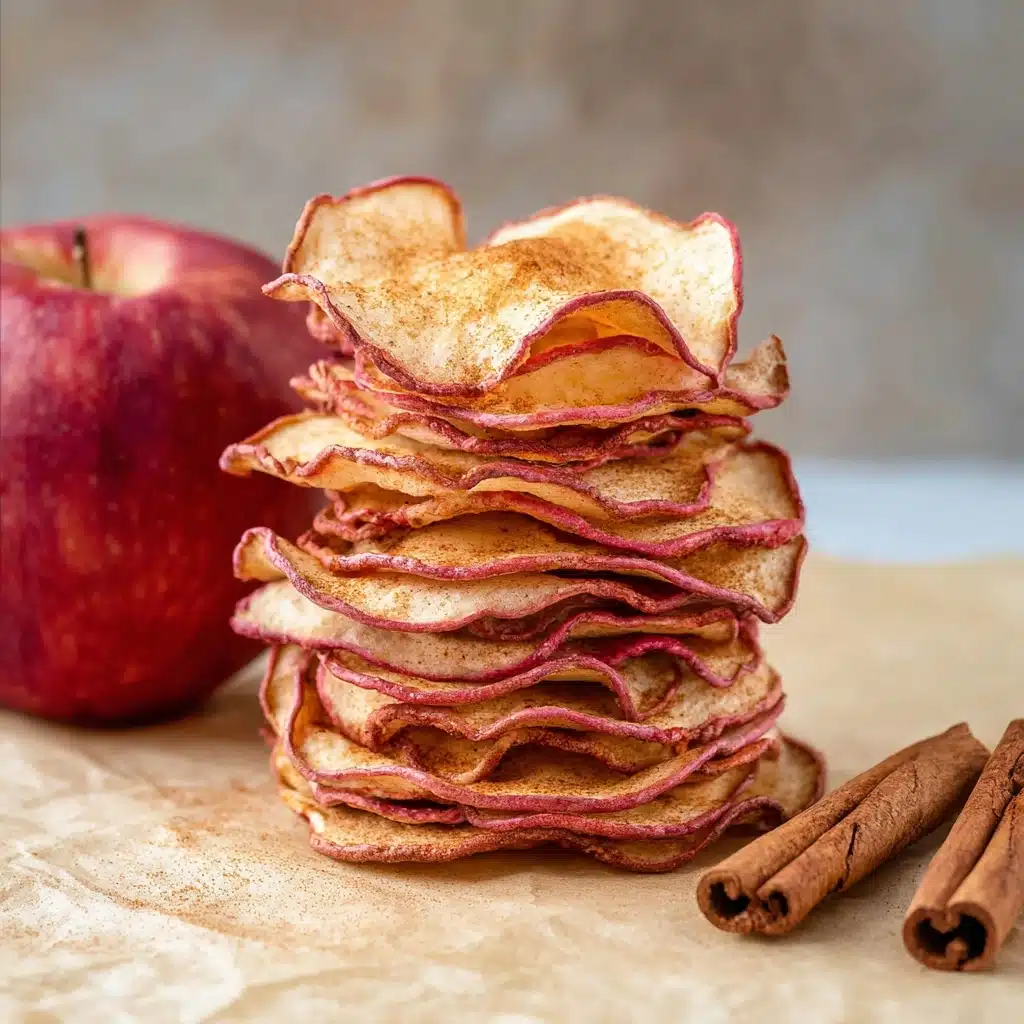 Homemade Cinnamon Apple Chips Crunchy and Sweet Snack Recipe - Recipe Image