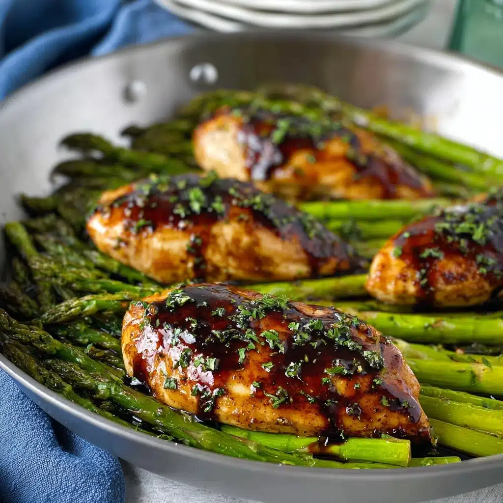 One-Pan Balsamic Chicken & Asparagus Recipe - Recipe Image