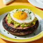 Avocado and Egg Stuffed Portobello Mushrooms Recipe