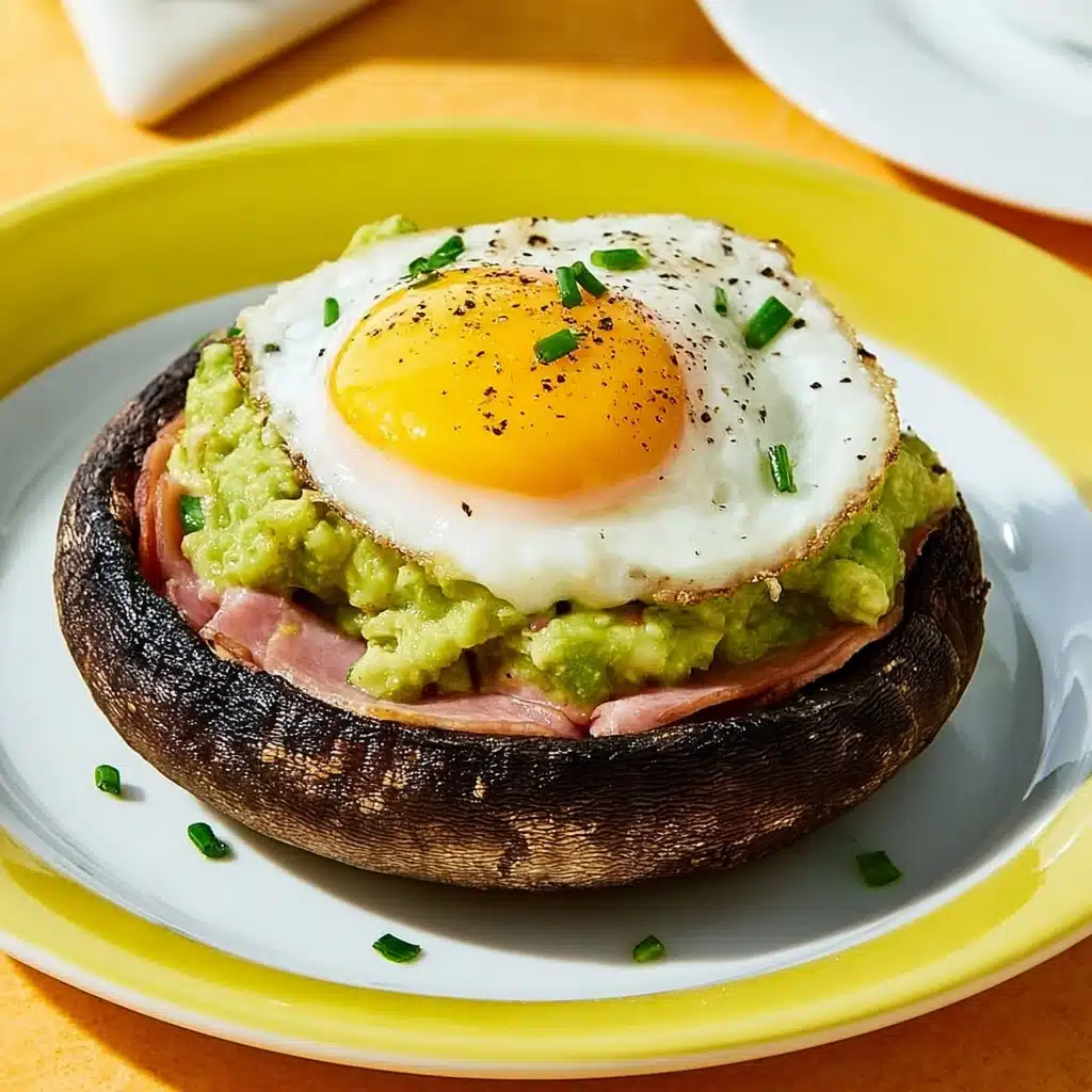 Avocado and Egg Stuffed Portobello Mushrooms Recipe - Recipe Image