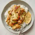 creamy garlic chicken with rice Recipe