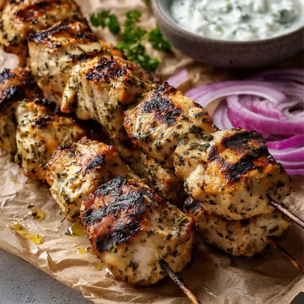 Greek Chicken Souvlaki with Tzatziki Sauce: 5 Bold Flavors Recipe - Recipe Image