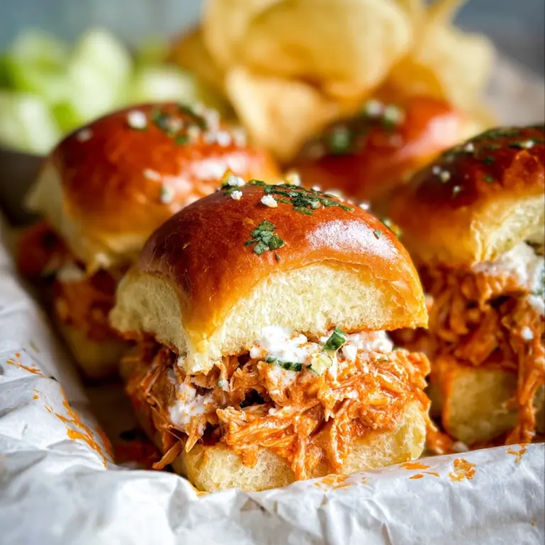 Spicy Buffalo Chicken Sliders Recipe