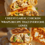 Cheesy Garlic Chicken Wraps Recipe That Everyone Loves Recipe