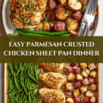 Parmesan Crusted Chicken Sheet Pan Dinner Recipe