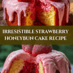 Strawberry Honeybun Cake with Creamy Strawberry Icing Recipe
