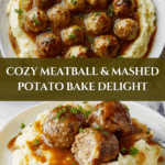Meatball & Mashed Potato Bake Recipe