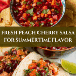 Delicious Peach Cherry Salsa Recipe