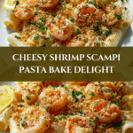 Shrimp Scampi Pasta Bake – Cheesy, Garlicky, and Oh-So-Easy!