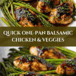 One-Pan Balsamic Chicken & Asparagus Recipe
