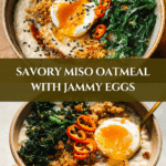 Savory Miso Oatmeal with a Jammy Egg Recipe