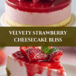 Velvet Strawberry Cheesecake – Creamy Dreamy Delight Recipe