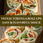 Fresh Vegetable Tortilla Roll Ups Recipe