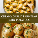 Easy Creamy Garlic Sauce Baby Potatoes Recipe