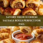Savory French Onion Sausage Rolls Recipe