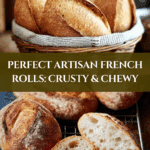 Crusty Chewy French Bread Rolls Artisan Perfection at HomeIngredients