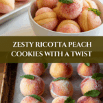 Orange infused sweet ricotta peach cookies Recipe