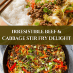 Chinese ground beef and cabbage stir fry Recipe