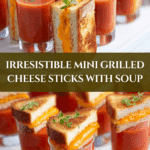 Mini Grilled Cheese Sticks Appetizer (w/ Soup Shooter) Recipe