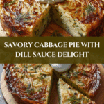 Crispy Cabbage Pie with Dill Cream Sauce Recipe