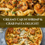 shrimp & crab pasta with creamy cajun sauce Recipe