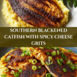 Blackened Catfish with Spicy Cheese Grits Recipe