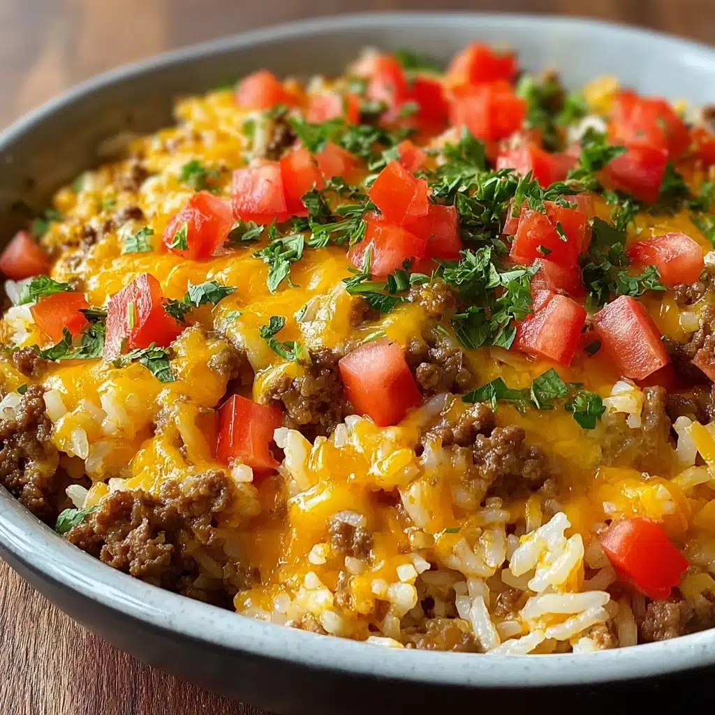 Cheesy Taco Rice (One-Pan Recipe) Recipe - Recipe Image