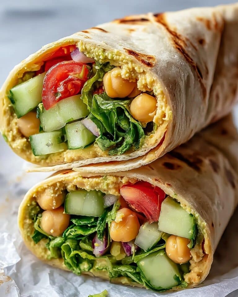 Chickpea & Cucumber Mediterranean Wrap Recipe
