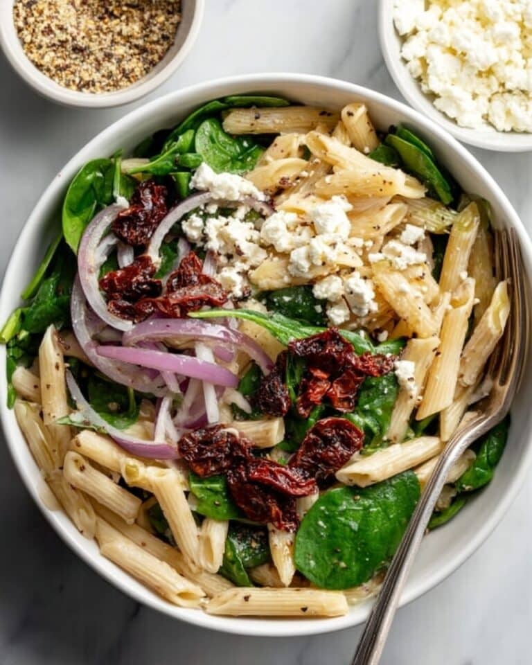 Feta & Cranberry Penne Salad with Orange Vinaigrette Recipe