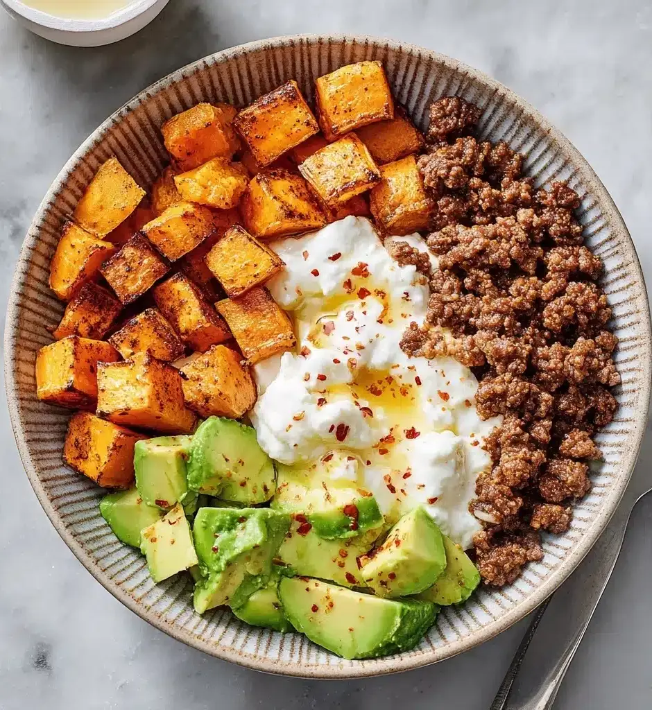 Viral Cottage Cheese Taco Bowl with Ground Beef & Hot Honey Recipe