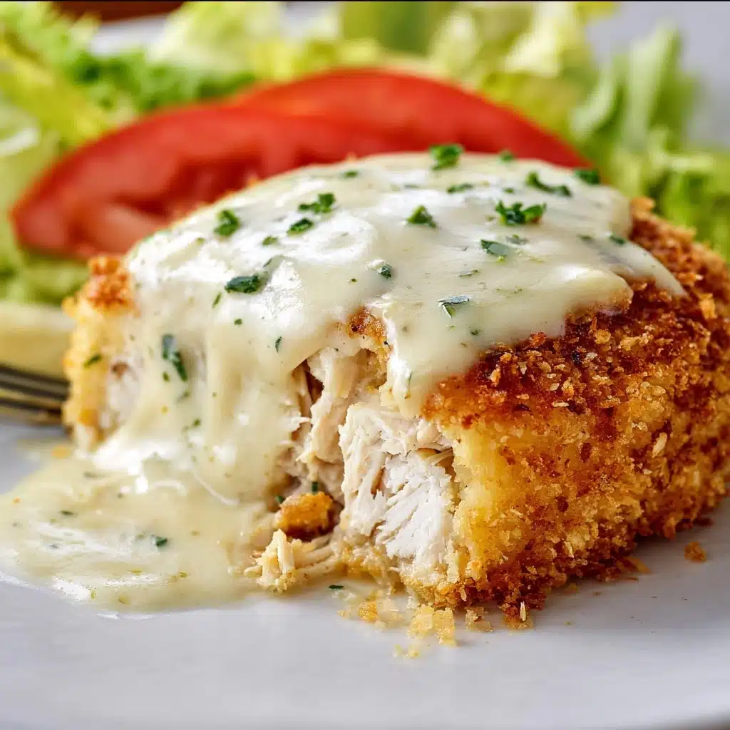 Chicken Pillows with Creamy Parmesan Sauce Recipe - Recipe Image