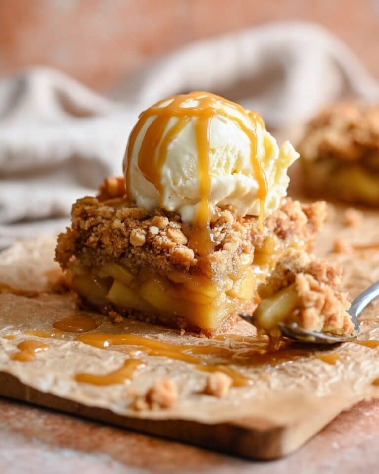 Salted Caramel Apple Crumble Bars Fall Treat Recipe