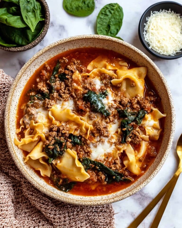 Mouthwatering One Pot Lasagna Soup Recipe