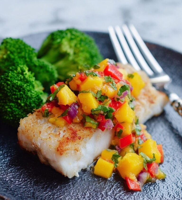 Coconut Crusted Salmon with Pineapple Salsa Recipe