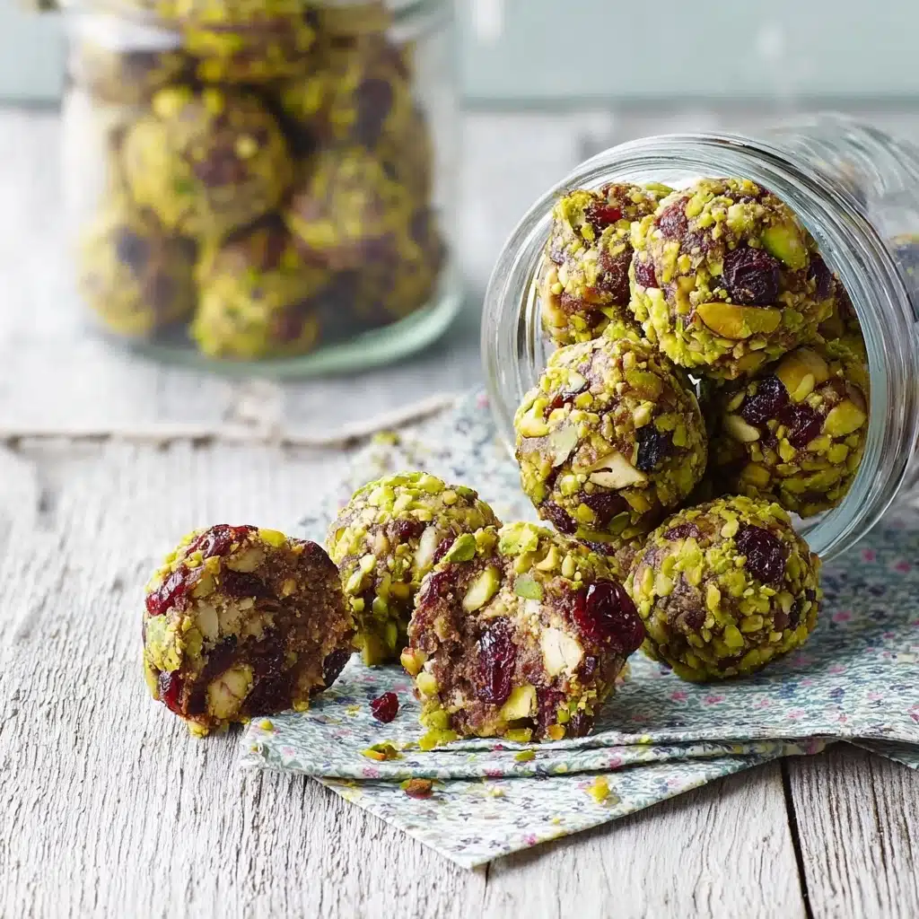 Cranberry Pistachio Protein Bites Recipe - Recipe Image