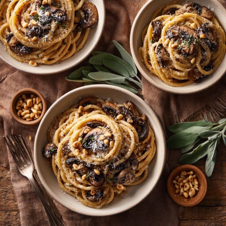 Caramelized Leek and Mushroom Gruyere Pasta Recipe