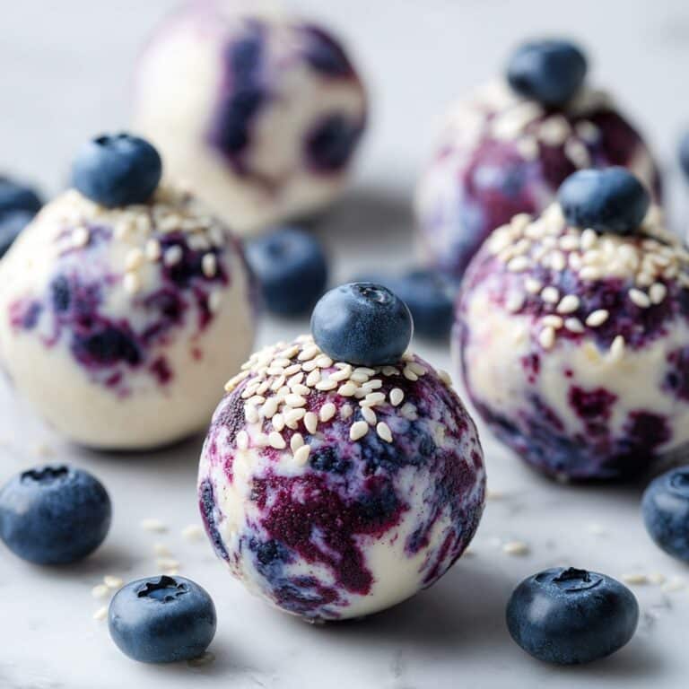 Blueberry Cheesecake Protein Bites – High-Protein Snack Recipe