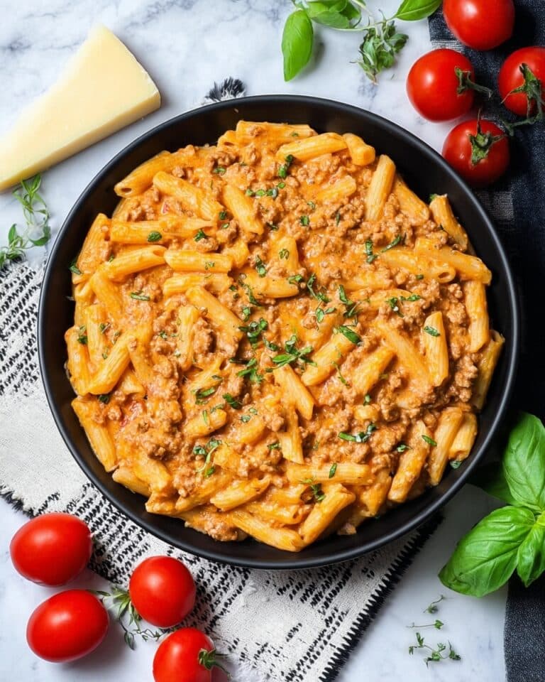 High Protein Creamy Beef Pasta Recipe for Quick Weeknight Dinners Recipe