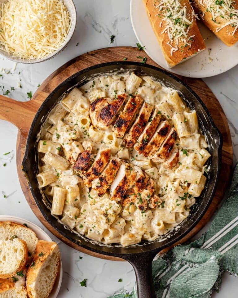 Creamy Garlic Parmesan Chicken Pasta Recipe