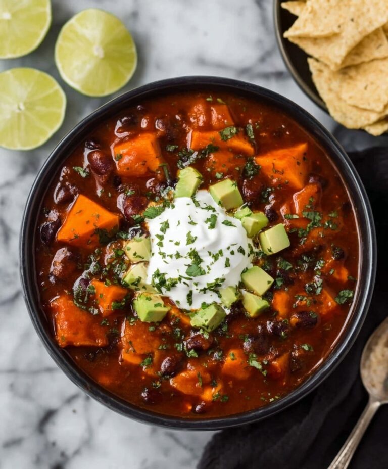 Crock Pot Sweet Potato Black Bean Chili Recipe